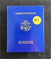 1986-W $50 AMERICAN EAGLE PROOF GOLD BULLION COIN
