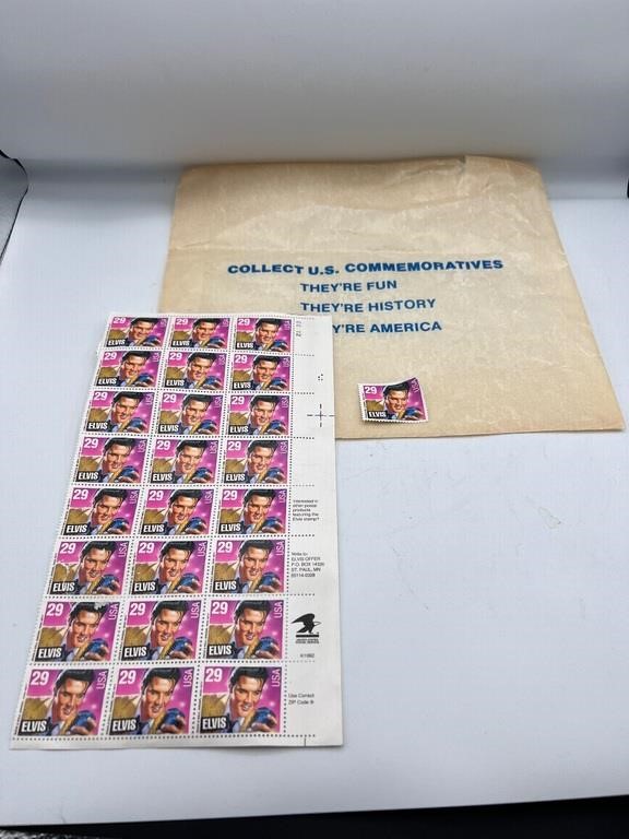 Elvis commemorative stamps USPS