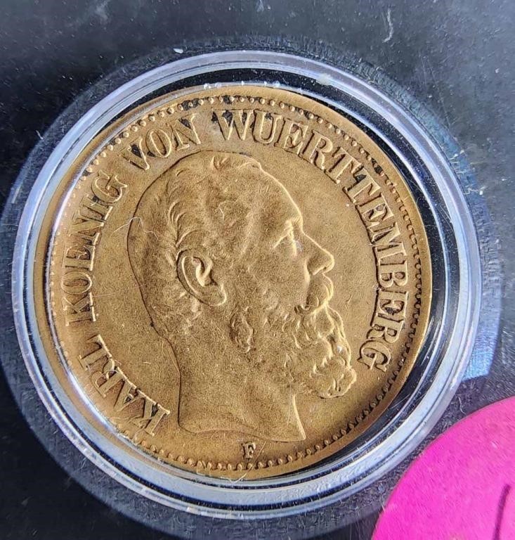 1879 GERMAN 10 MARK GOLD COIN