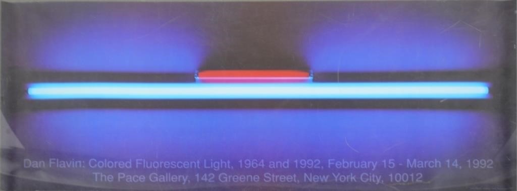 DAN FLAVIN PACE GALLERY EXHIBITION POSTER