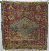 ANTIQUE CAUCASIAN PRAYER FORM CARPET