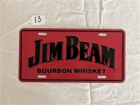 Jim Beam License Plate