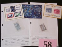ASSORTED UN MINT STAMPS