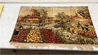 Antique tapestry 43 x 27 inches