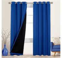 NEW-$95 100% Blackout Curtains 95 inches Long