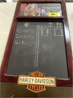 Harley Davidson chalk board