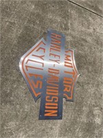 Metal Harley Davidson sign