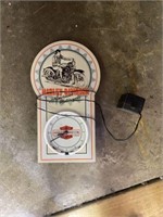 Harley Davidson Vintage Neon Clock and Mug