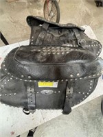 Harley Davidson leather saddle bags
