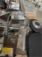 Table lot of miscellaneous motorcycle parts