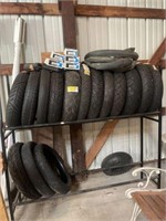 Wall of tires