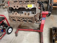 Engine block and stand