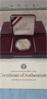 1988 Olympic Silver Dollar Coin