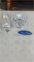 Swedish Glass Bowl, Vase, and Sculpture