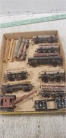 (9) Assorted HO Scale Train Cars (Some Missing