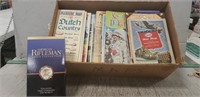Box Of Assorted Vintage Road Maps & More