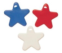 ($30)10 Gram Red/White/Blue Stars Weights 100 Pack