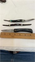 Lot of 3 Case Folding Pocket Knives