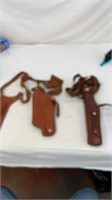 Pair of Leather Gun Holsters