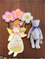 hanging baby toy and bear