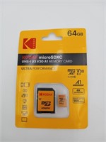 Kodak 64GB Micro SD Card & SD Card Adapter