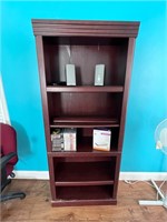 Poor condition bookcase & Bose speakers & contents
