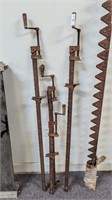 Lot Of Antique Bar Clamps