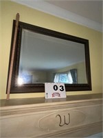 Ornate wall mirror, 31" X 42"