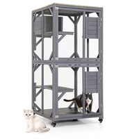 Outdoor Cat House Enclosures on Wheels
