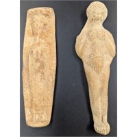 Pair Of Roman Fertility Pottery Figures