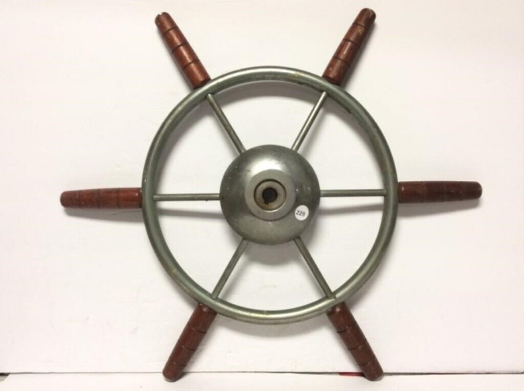 Vintage Ships Wheel 22 " D