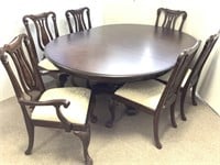 Dining Table & 6 Bernhardt Dining Chairs