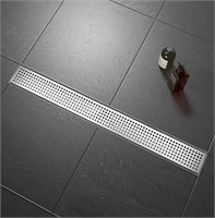HUCKLE Linear Rectangular Shower Drain 24 Inch,