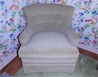 Mid Century corduroy upholstered accent chair,