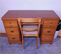 Mid Century Carolina Furniture Works maple desk &