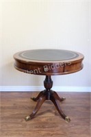 The Bombay Company Leather Top End / Side Table