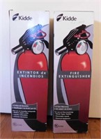 2 Kidde home fire extinguishers in boxes
