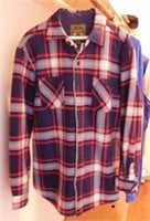 New men's Anchorage sherpa lined flannel jacket,