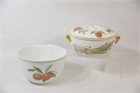 Royal Worcester Porcelain Evesham Casserole Dishes