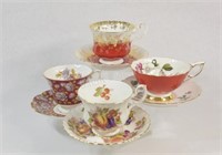 Bone China Tea Cups, Royal Stafford, Royal Albery