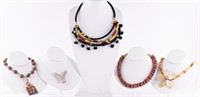 Vintage Coral & Other Ethnic Necklaces