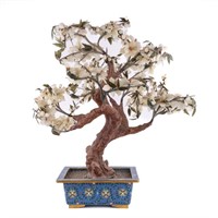 Jade Bonsai Tree Statue