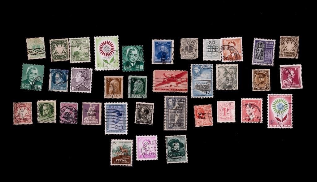 Bavaria, British Guiana, Belgium Int'l Stamps