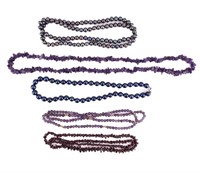 Amethyst, Garnet & Vintage Necklaces