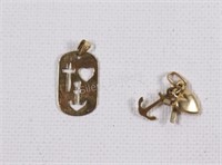 10K Yellow Gold Charms