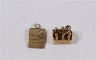 10K Yellow Gold Charms