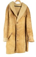 Men's Sheepskin Suede Long Coat