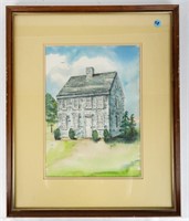 Jean Fix (Am., 20th C) Watercolor York PA House