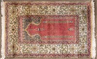 Finely Woven Antique Turkish Prayer Rug