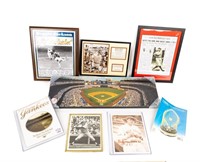 Official Yankees Magazines a Framed Star Photos